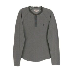 Original Penguin Heritage Mens Shirt Size M Henley Long Sleeve‎